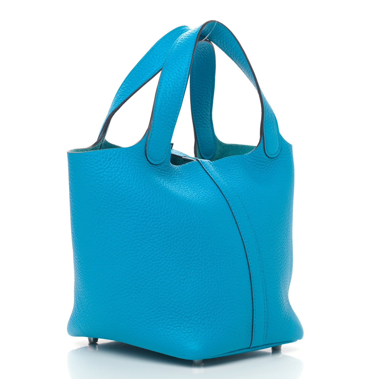 Hermes Taurillon Clemence Picotin Lock 18 PM Bleu Frida 2 of 9