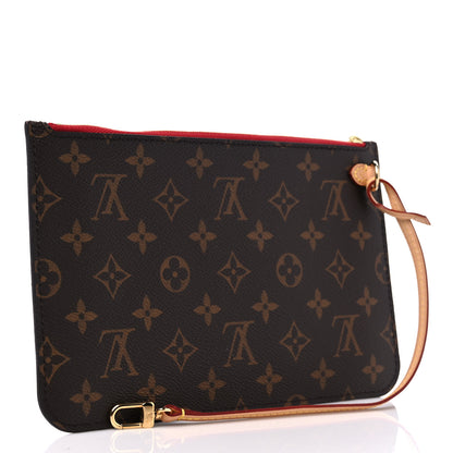 Louis Vuitton Monogram Neverfull MM GM Pochette Cherry 3 of 8