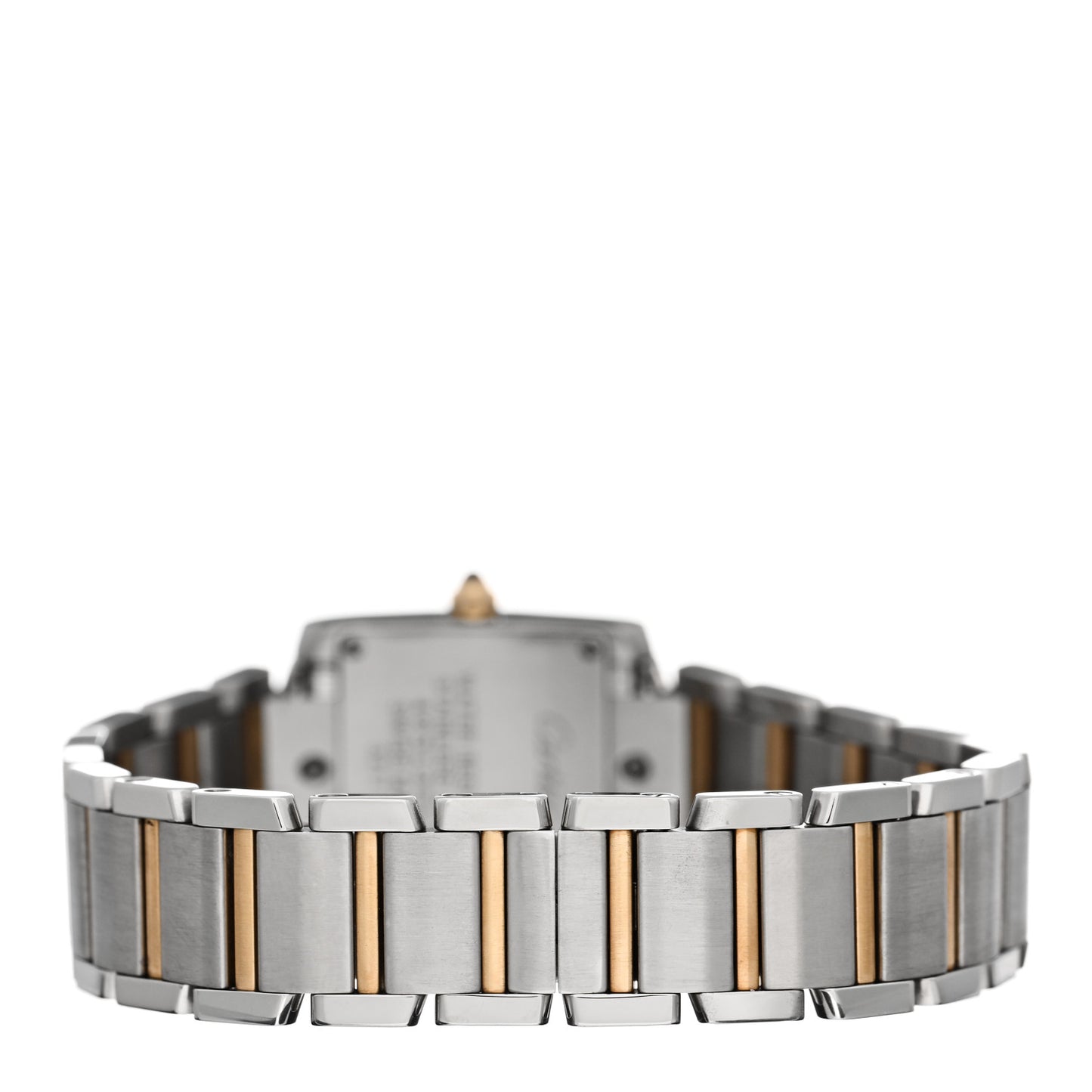 Stainless Steel 18K Yellow Gold 20mm Tank Francaise Quartz Watch