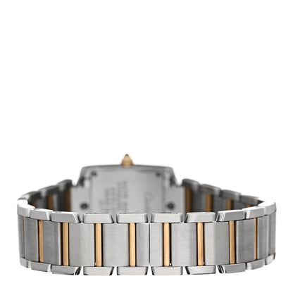 Cartier Stainless Steel 18K Yellow Gold 20mm Tank Francaise Quartz Watch 3 of 5