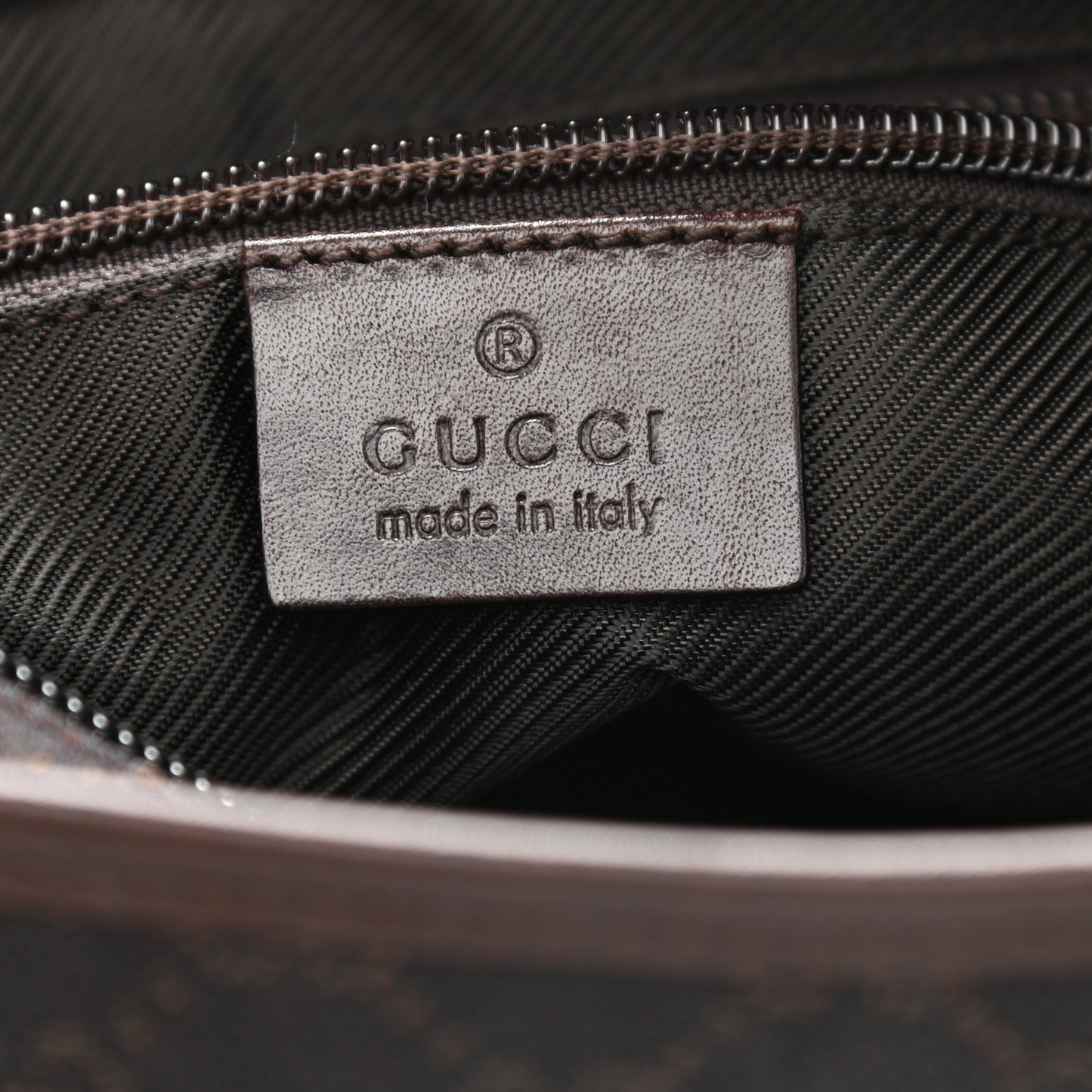 Denim Monogram Tote Bag Dark Brown