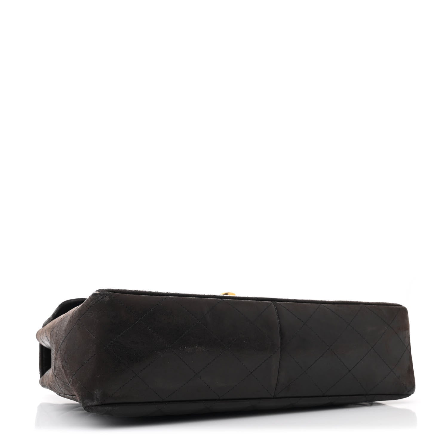 Chanel Lambskin Quilted XL Jumbo Single Flap Black 4 of 15