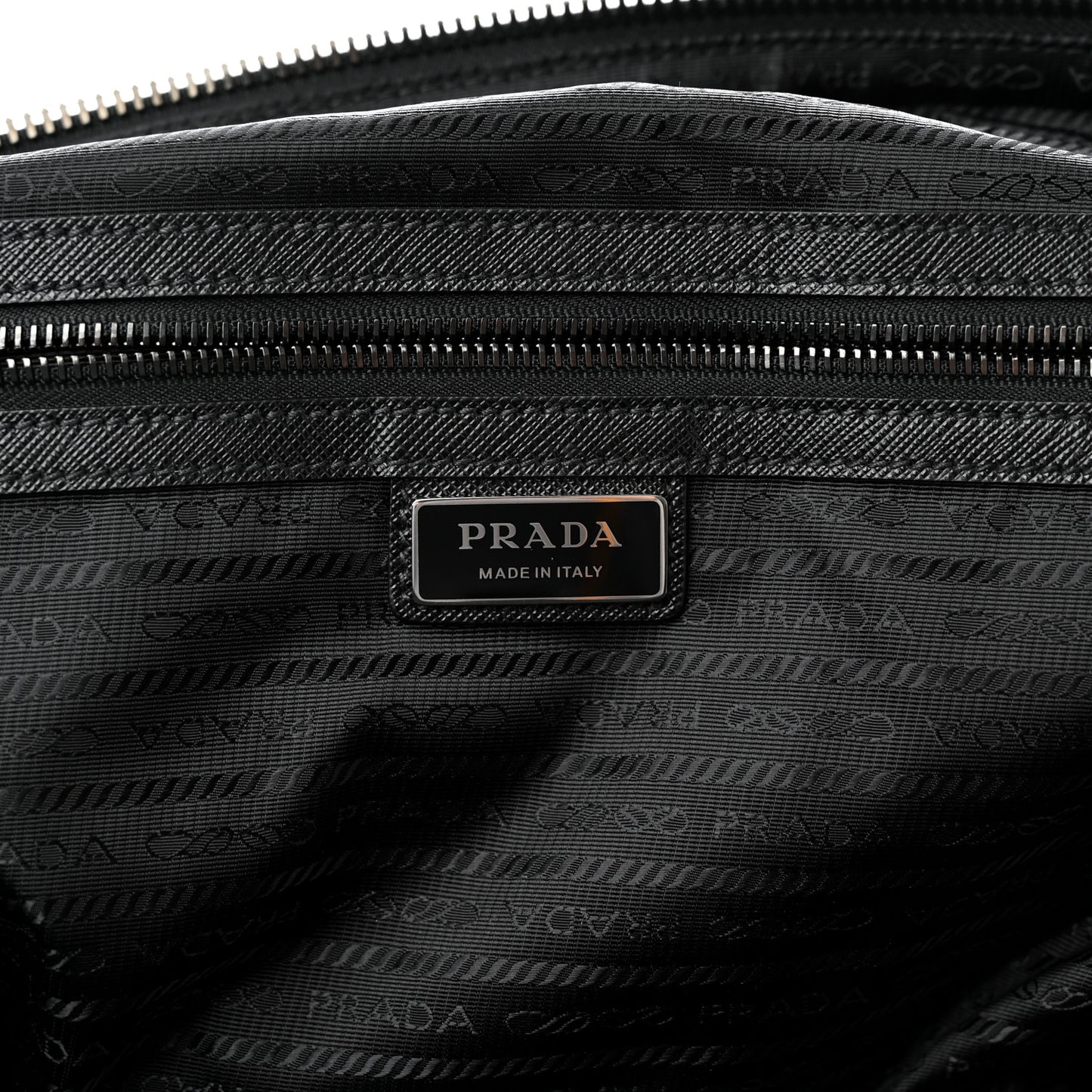 Tessuto Nylon Saffiano Duffle Black
