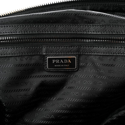 Prada Tessuto Nylon Saffiano Duffle Black 5 of 18