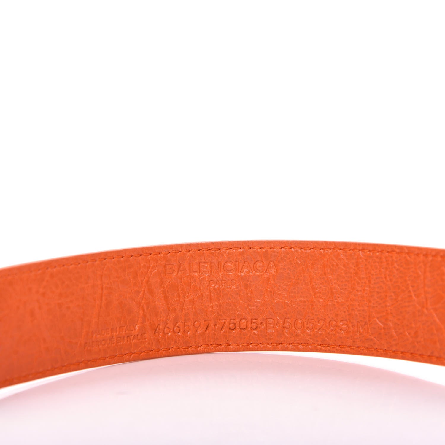 Balenciaga Agneau Logo Blanket Bracelet Sanguine 4 of 5