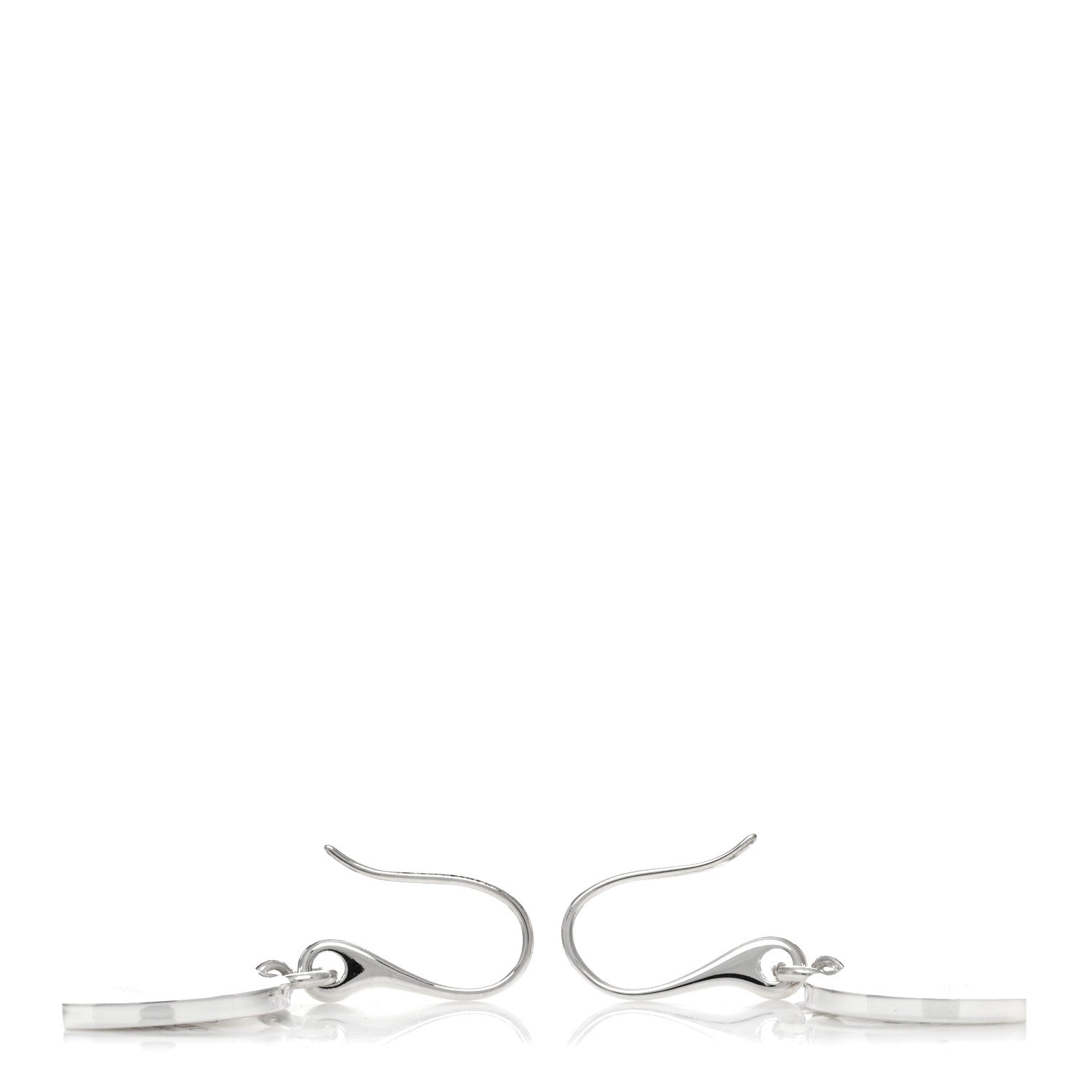 Gucci Sterling Silver Trademark Heart Drop Earrings 3 of 4