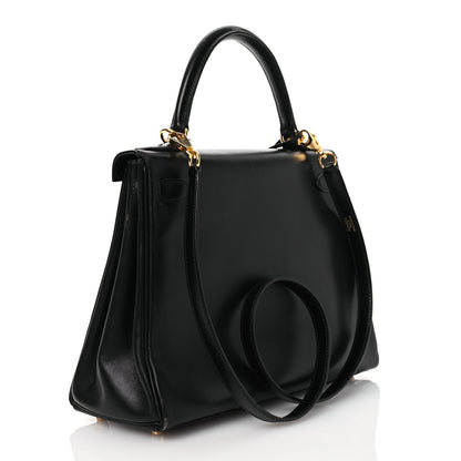 Hermes Box Kelly Retourne 28 Black 2 of 18