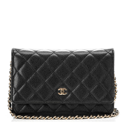 Chanel Caviar Quilted Wallet On Chain WOC Black 1 of 8