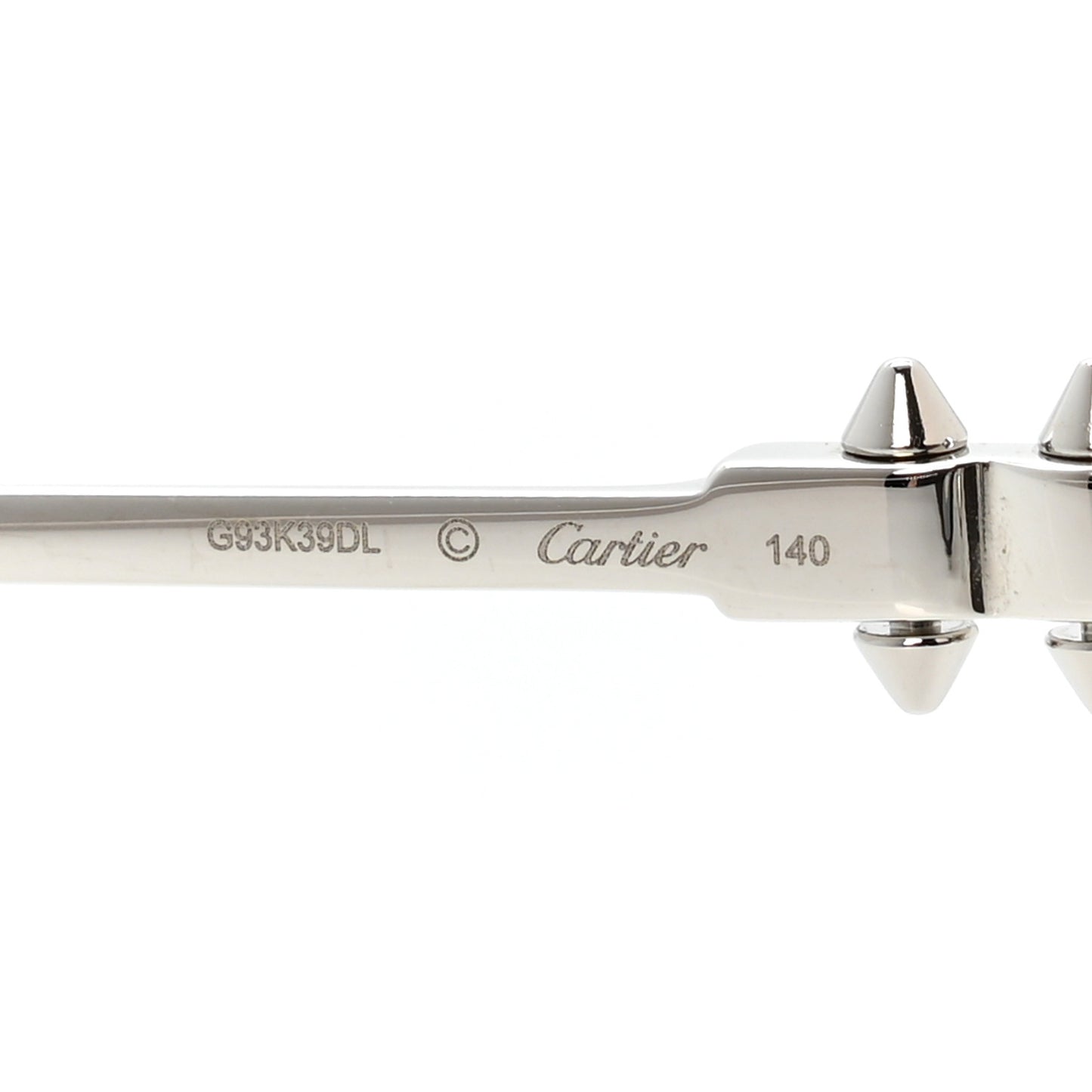 Clash De Cartier Rectangular Sunglasses Smoke Silver