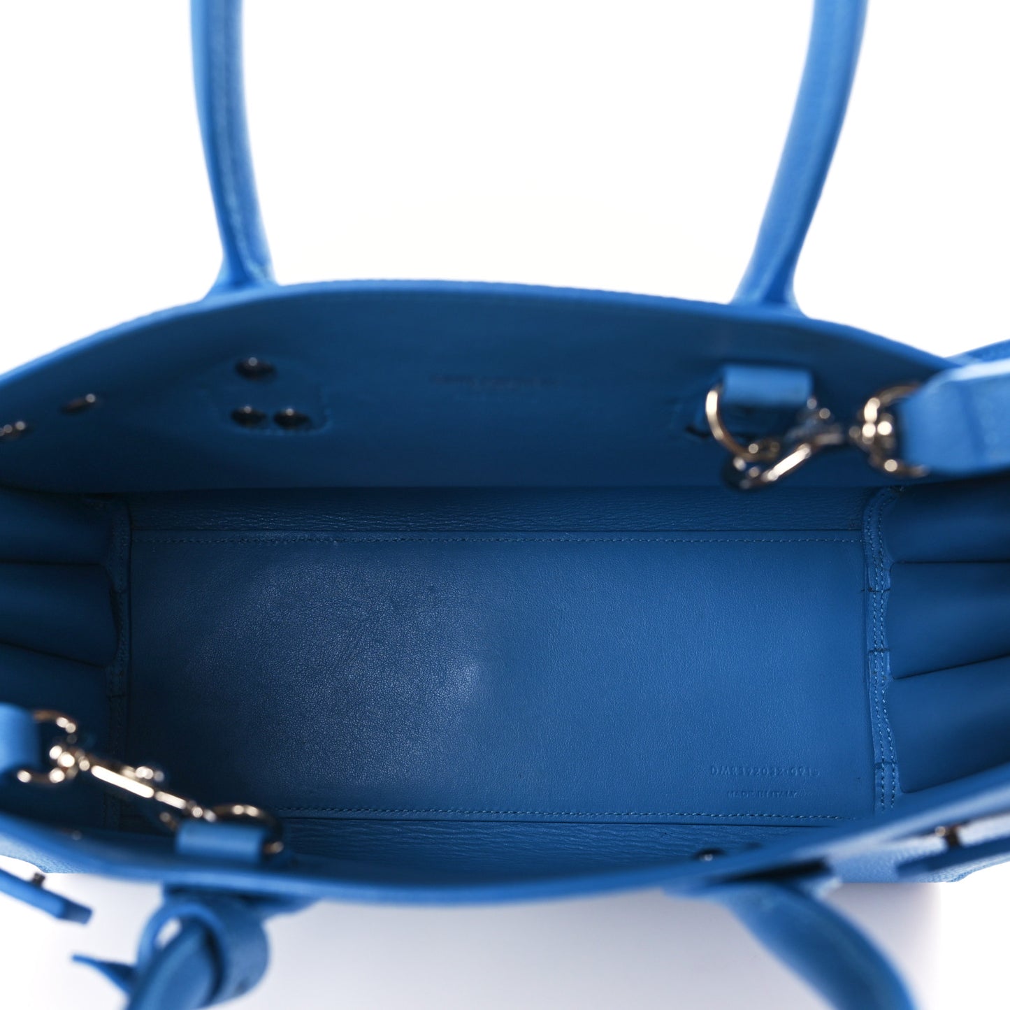 Grained Calfskin Baby Sac De Jour Blue Clair