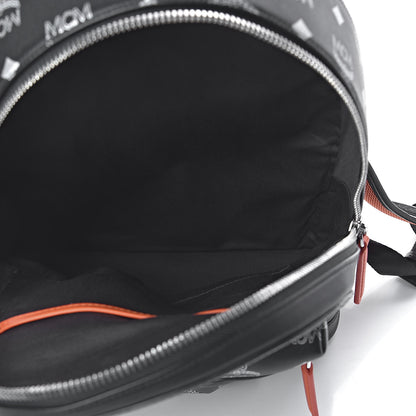 MCM Visetos Reflective Nylon Small Resnick Backpack Black 5 of 9