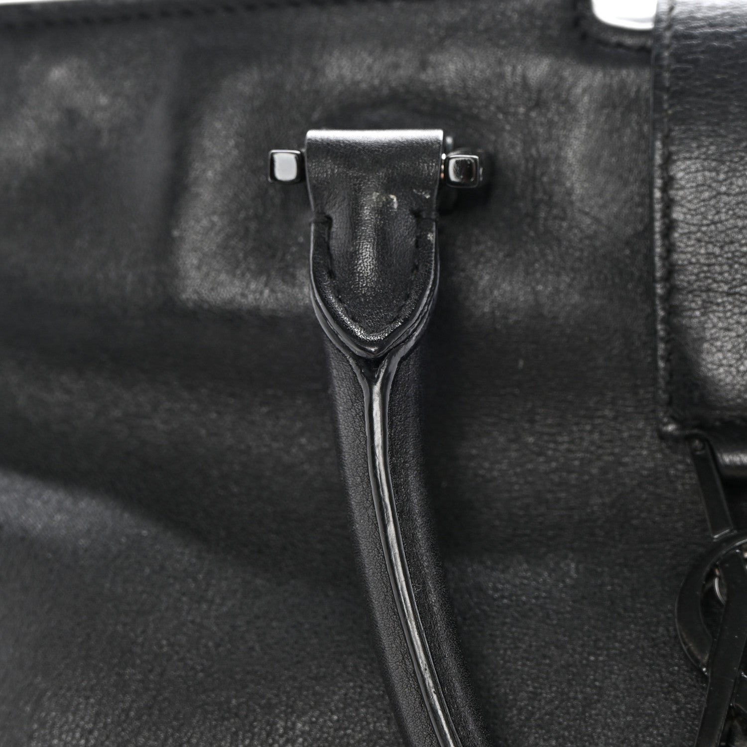 Saint Laurent Calfskin Small Monogram Cabas Black 15 of 17