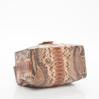 Fendi Python Box Bag Tote Cammello 4 of 8