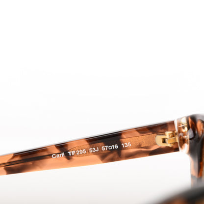 Tom Ford Carli Oversize Square Cateye Sunglasses TF295 Havana 4 of 4