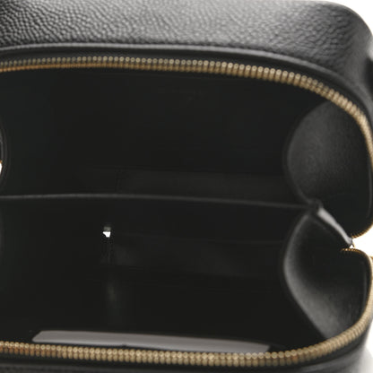 Chanel Caviar Quilted CC Filigree Vanity Clutch With Chain Black 5 of 11