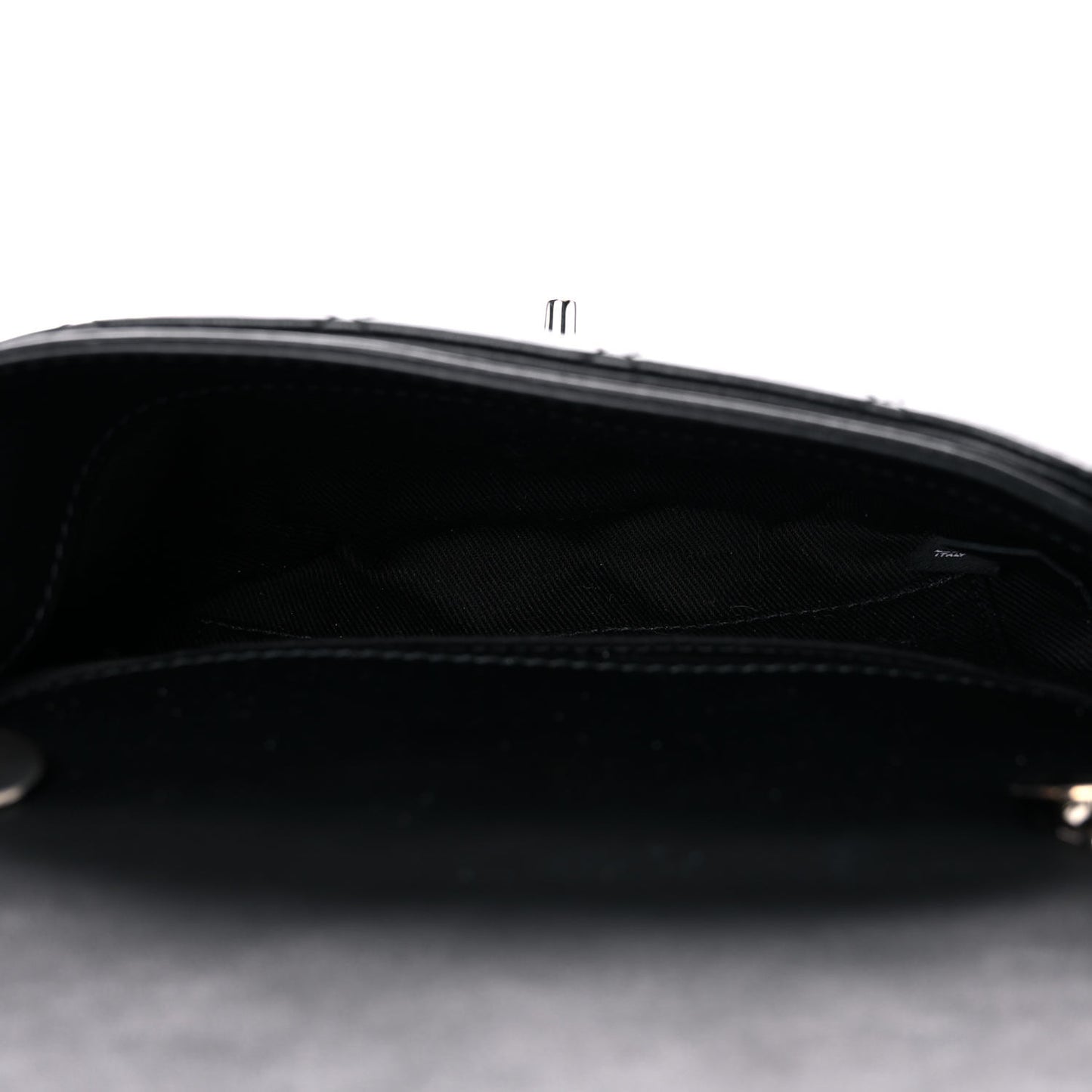 Calfskin Quilted CC Uniform Flap Belt Bag Black