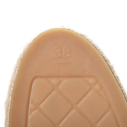 Chanel Lambskin CC Espadrilles 38 Black 6 of 12