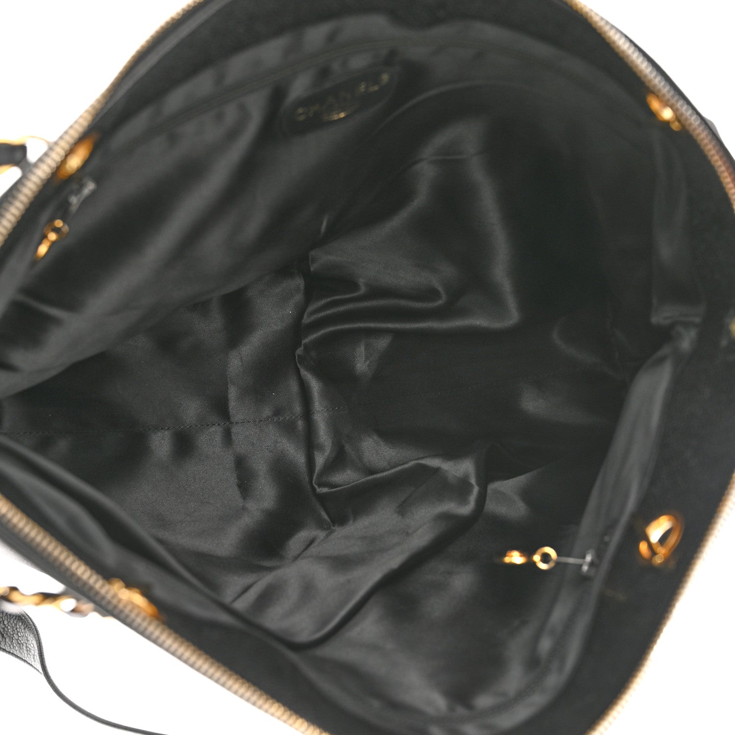 Chanel Caviar CC Shopper Tote Black 4 of 12