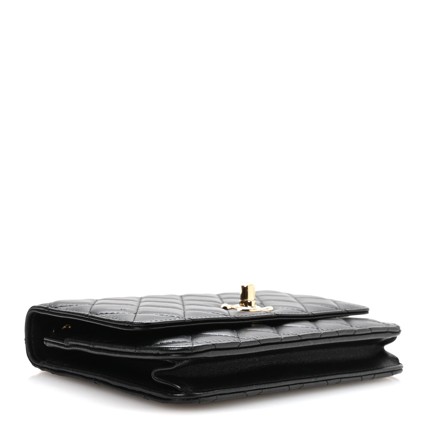 Chanel Lambskin Quilted Trendy CC Wallet On Chain WOC Black 3 of 11
