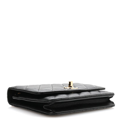 Chanel Lambskin Quilted Trendy CC Wallet On Chain WOC Black 3 of 11