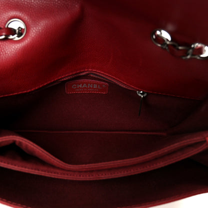 Chanel Caviar Quilted Flap With Chain Red 6 of 12