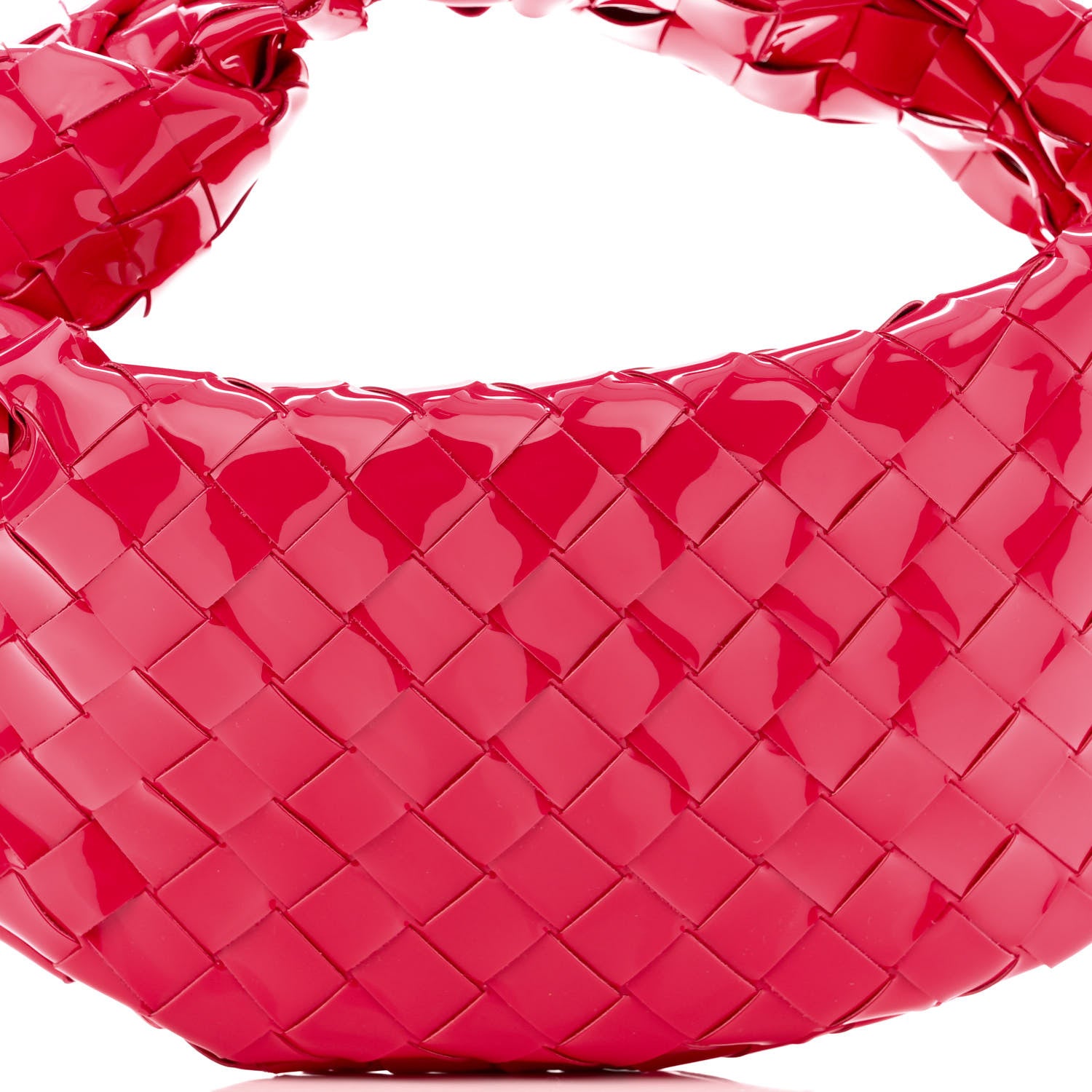 Bottega Veneta Patent Nappa Intrecciato Mini Jodie Candy Stripe 7 of 9