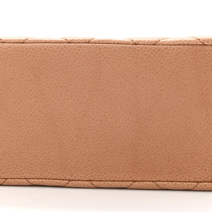 Chanel Caviar Quilted Petit Shopping Tote PST Dark Beige 11 of 11