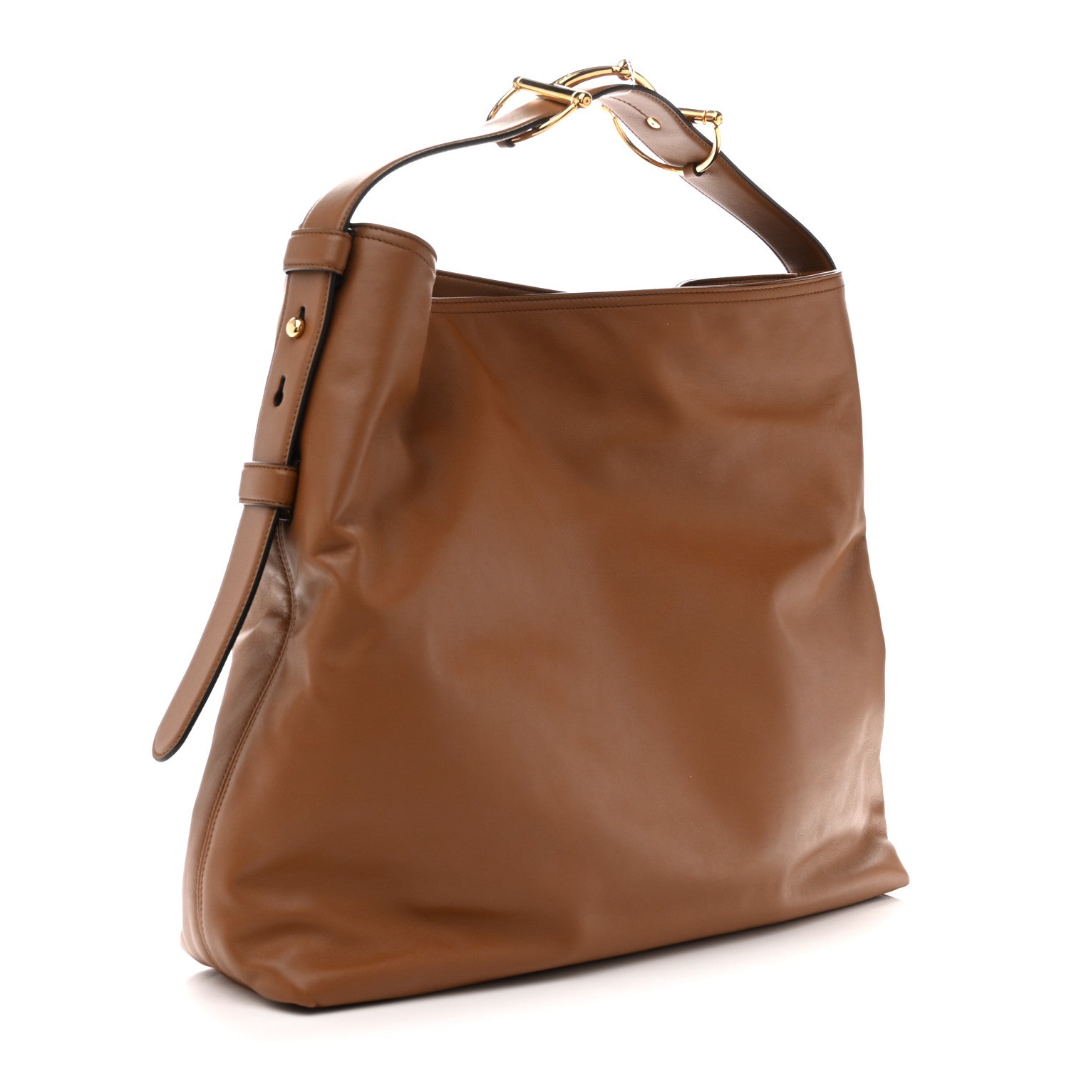 Gucci Calfskin Beatrix Horsebit Large Tote Bag Brown 3 of 10