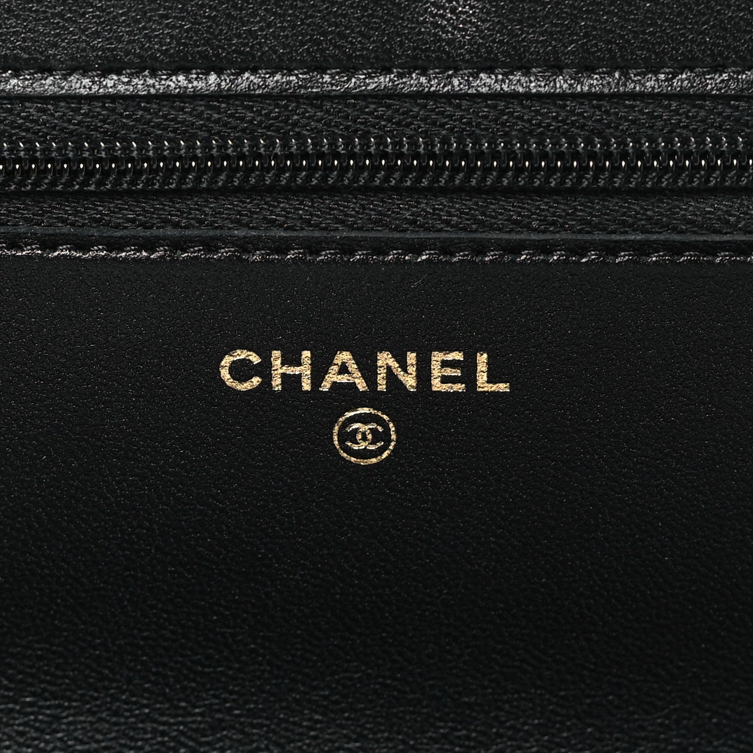 Chanel Lambskin Metal Quilted Wallet On Chain WOC Black 6 of 11