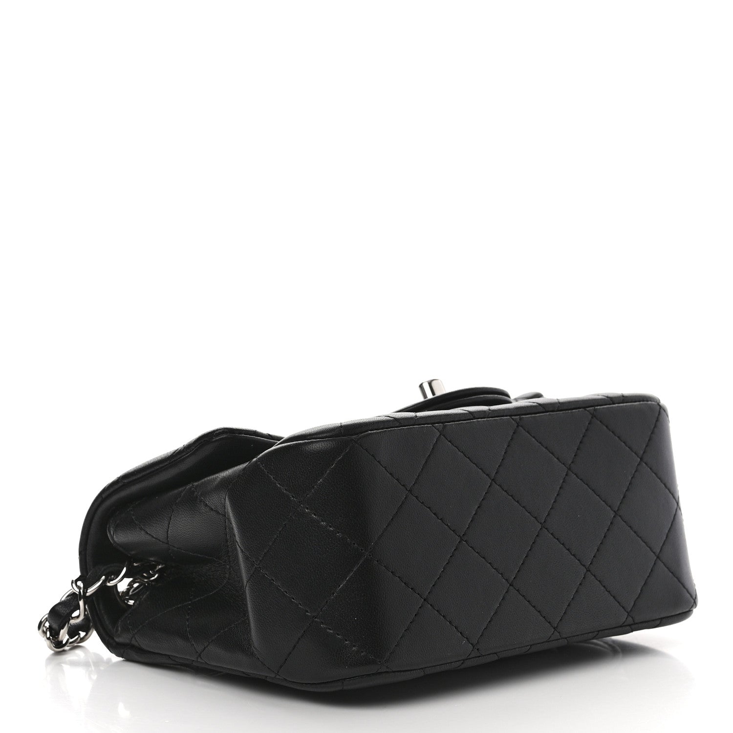 Chanel Lambskin Quilted Mini Square Flap Black 5 of 11