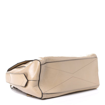 Givenchy Creased Patent Calfskin Medium ID Flap Dune 3 of 4