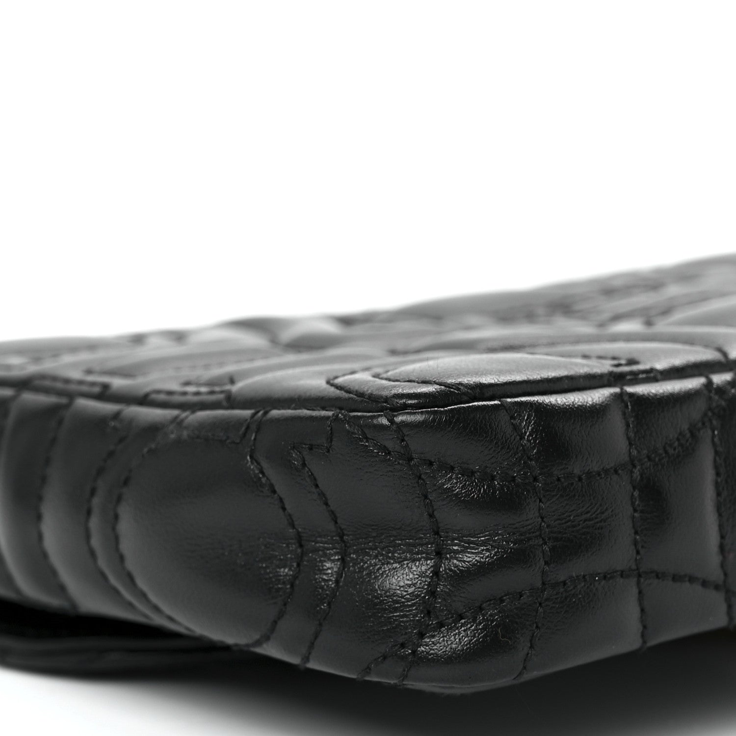 Salvatore Ferragamo Calfskin Quilted Gancini Mini Bag Black 10 of 11