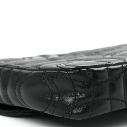 Salvatore Ferragamo Calfskin Quilted Gancini Mini Bag Black 10 of 11