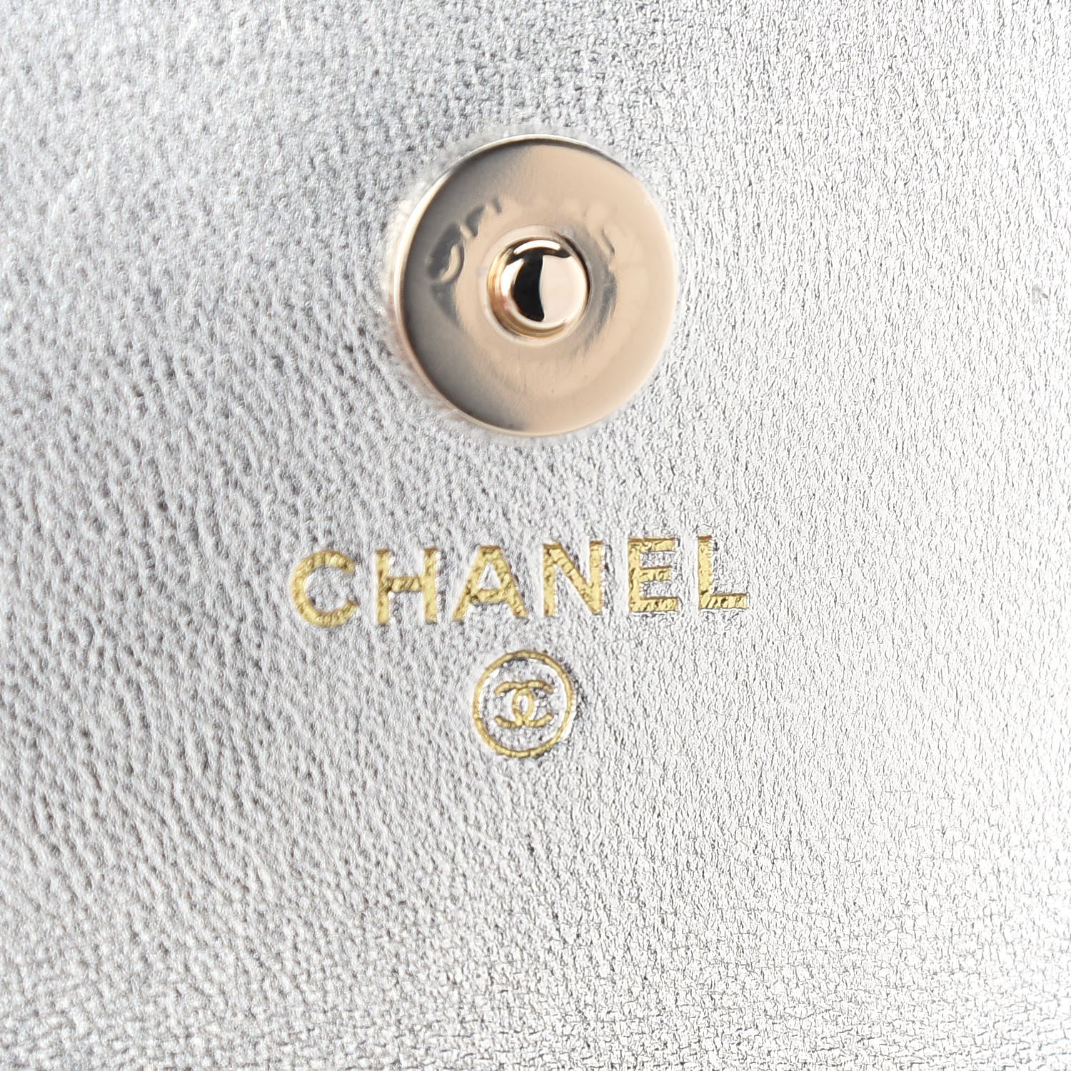 Chanel Gradient Metallic Lambskin Quilted Clutch With Chain Gold Pink 6 of 9