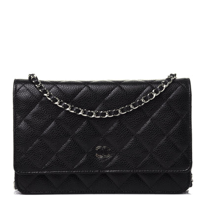 Chanel Caviar Quilted Wallet On Chain WOC Black 1 of 12
