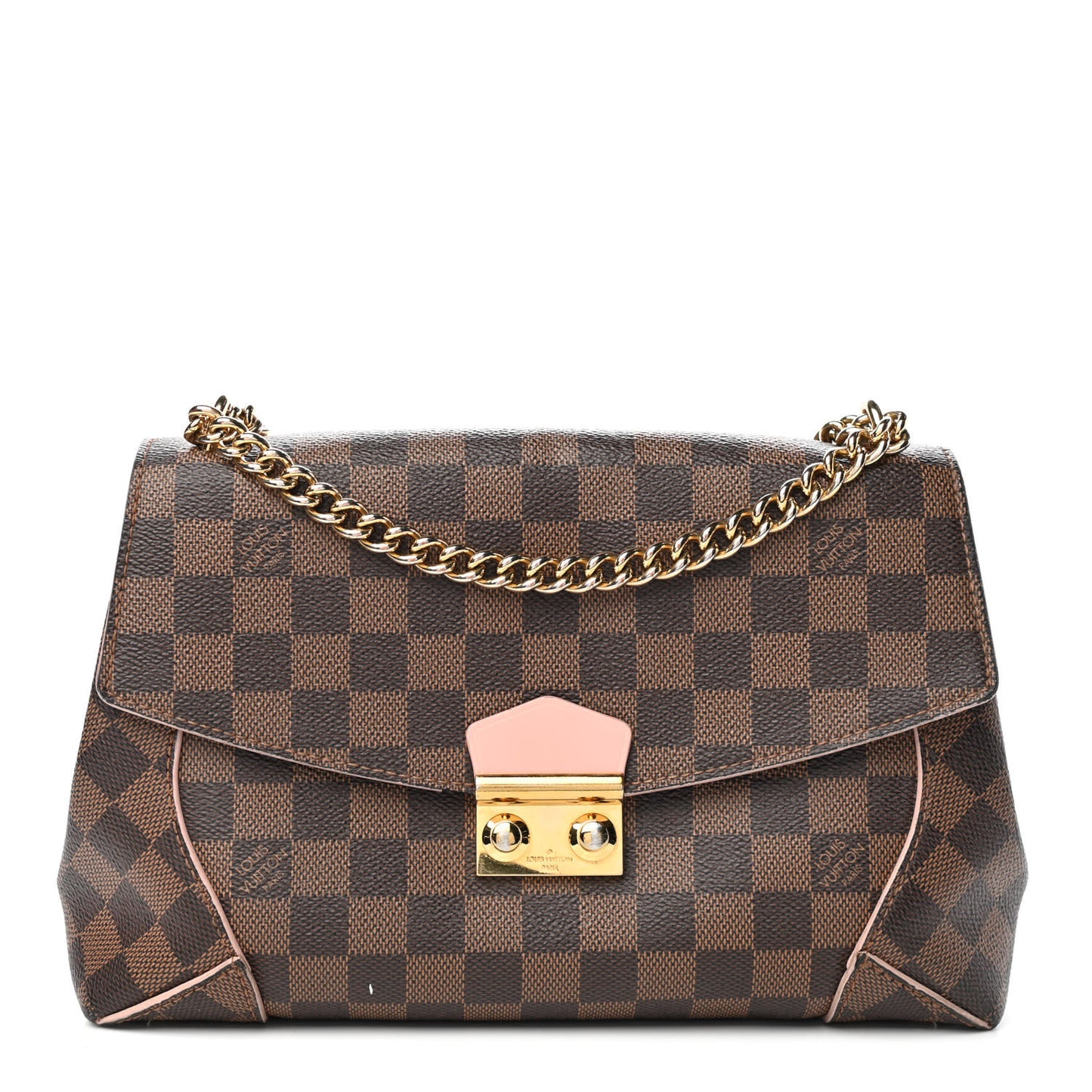 Damier Ebene Caissa Clutch Rose Ballerine