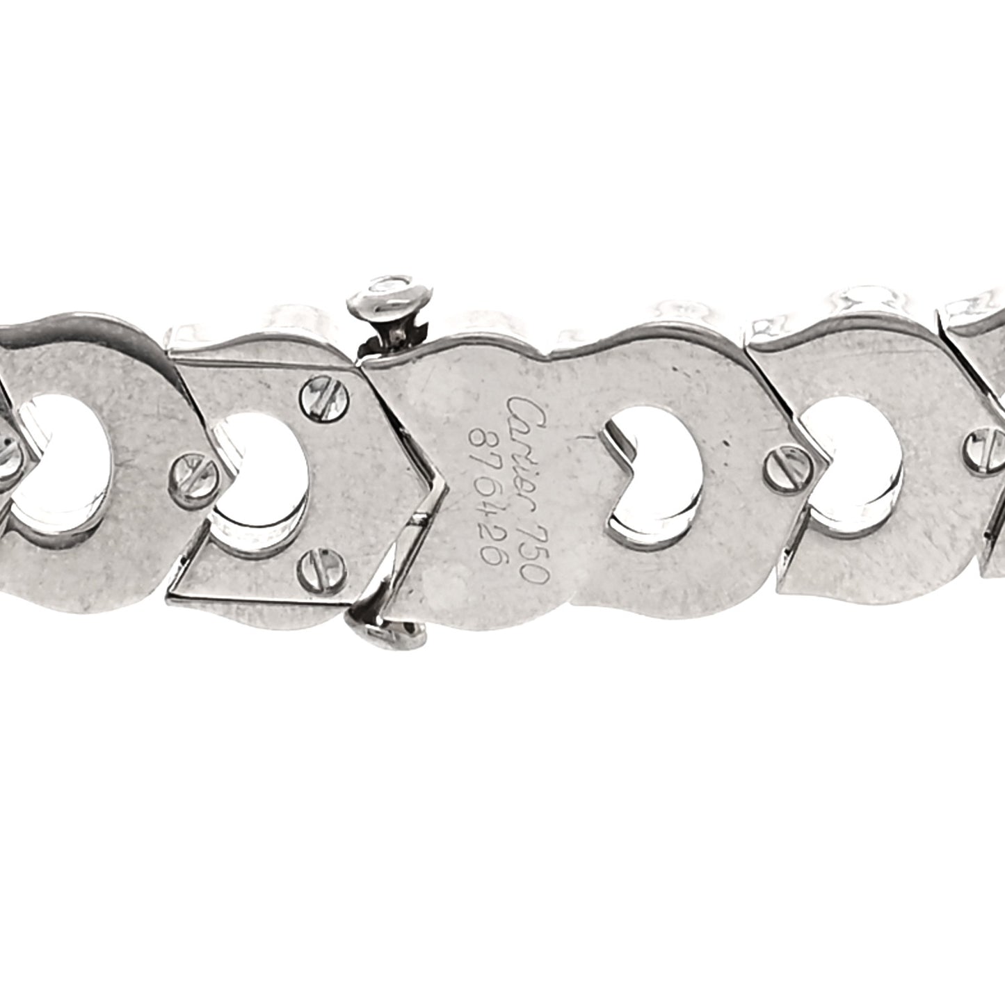 18K White Gold Diamond C de Cartier Necklace