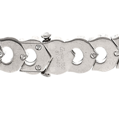 Cartier 18K White Gold Diamond C de Cartier Necklace 4 of 4