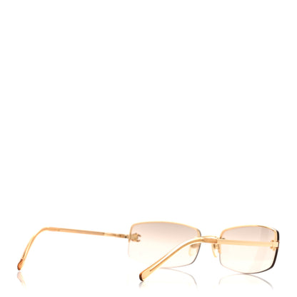 Chanel Crystal CC Logo Sunglasses 4093-B Gold 4 of 8