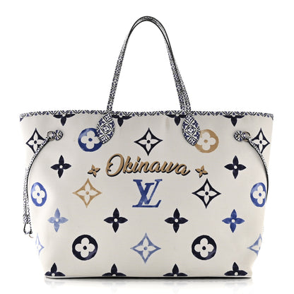 Louis Vuitton Monogram Canvas By The Pool Okinawa 2.0 Neverfull GM Blue 1 of 13