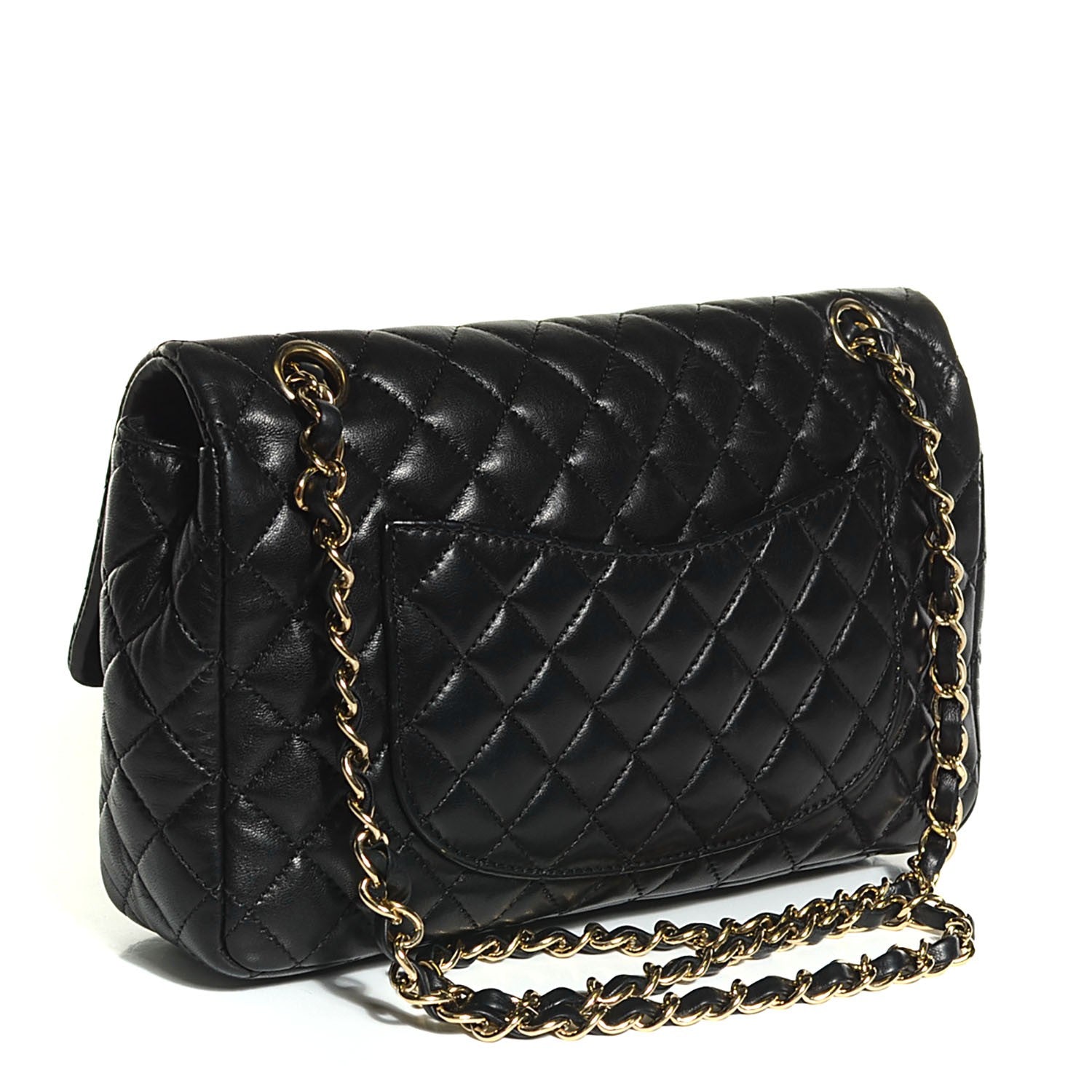 Chanel Lambskin Quilted Valentine Charms Medium Single Flap Black 3 of 8