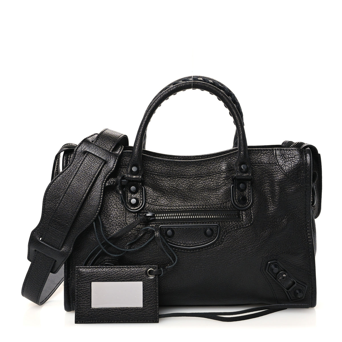 Chevre Black Metallic Edge Hardware S City Black