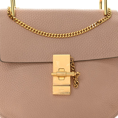 Chloe Grained Lambskin Medium Drew Shoulder Bag Cement Pink 8 of 12