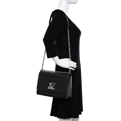 Louis Vuitton Epi Twist Shoulder Bag MM Black 2 of 9