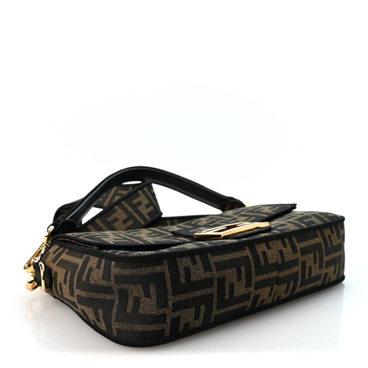 Fabric Jacquard FF 1974 Medium Baguette Tobacco Moro Black