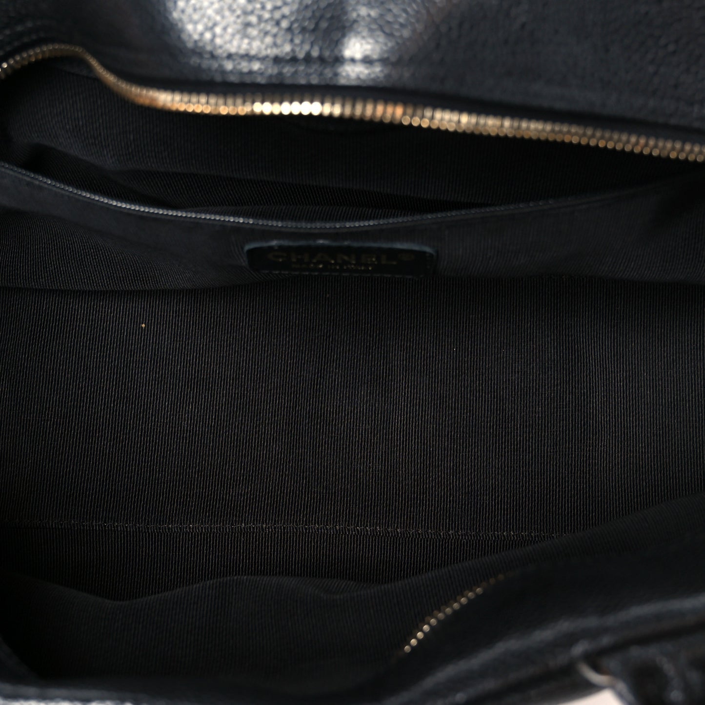 Caviar Quilted Large Bowler Bag Black