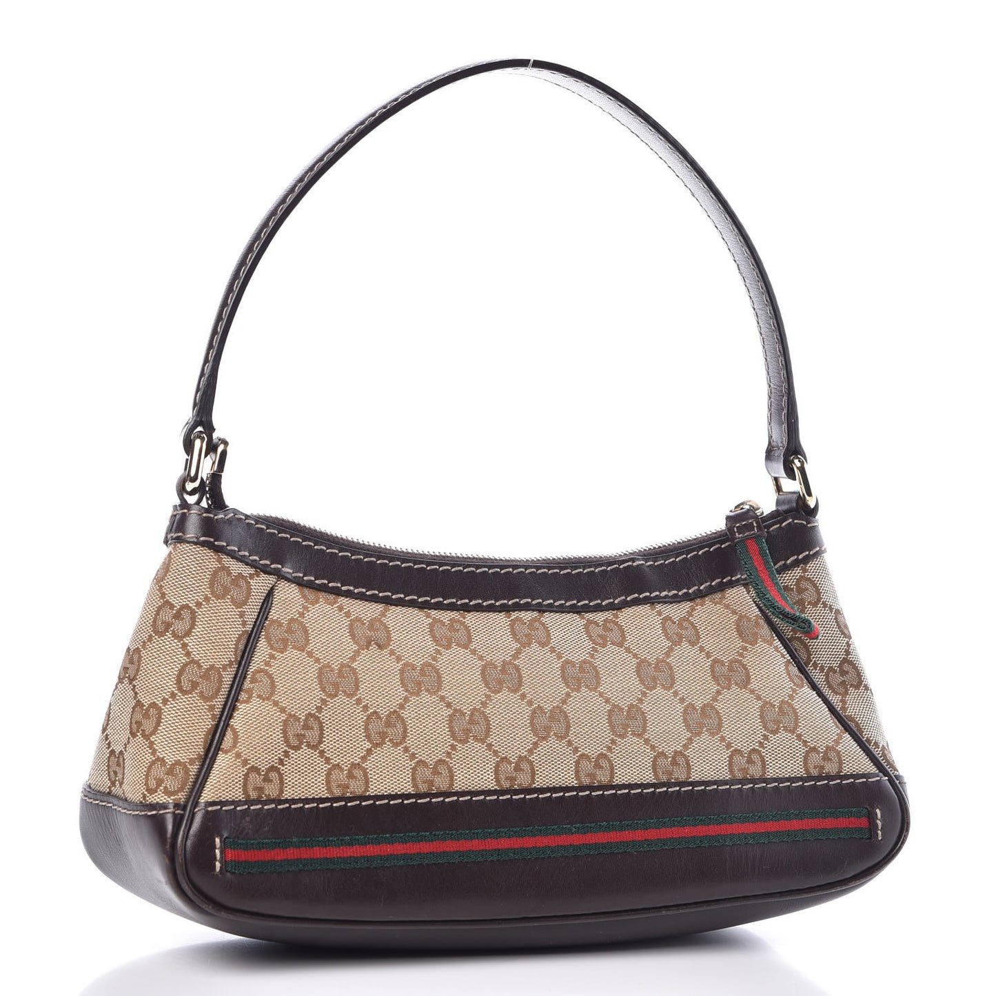 Monogram Small Mayfair Shoulder Bag Dark Brown