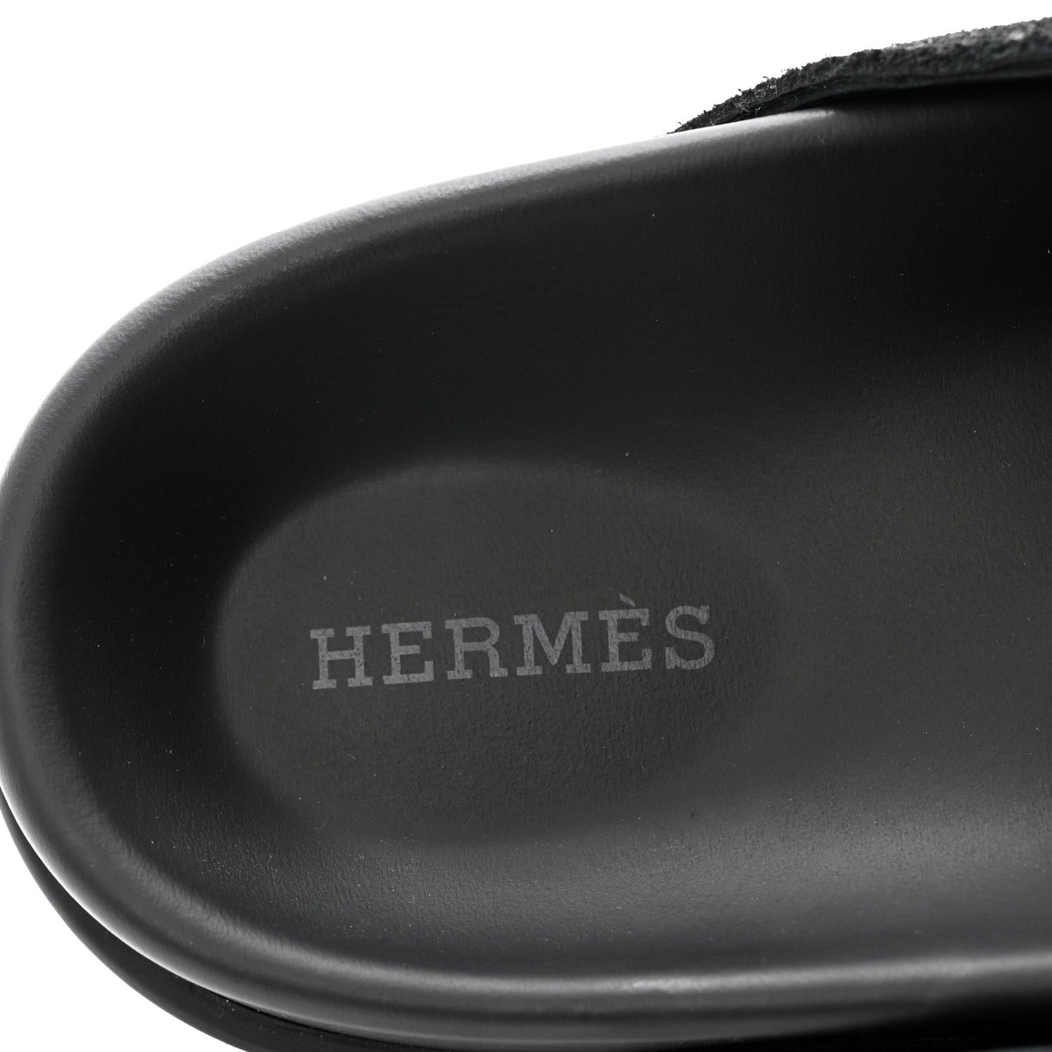 Hermes Suede Calfskin Go Mules 40.5 Black 7 of 8