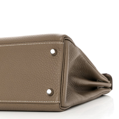 Hermes Togo Kelly Retourne 32 Etoupe 10 of 11