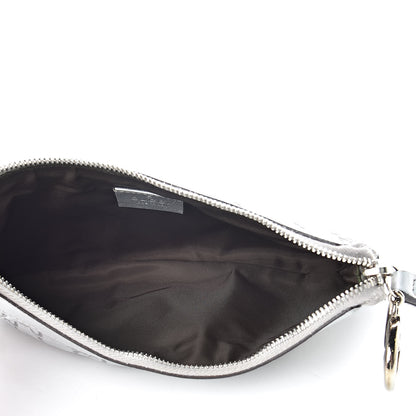 Gucci Guccissima New Britt Wristlet Silver 5 of 10